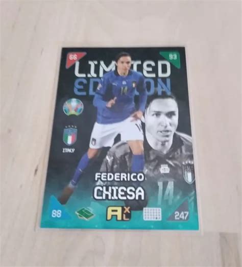 2020 PANINI UEFA Euro Kick Off Federico Chiesa Adrenalyn XL Limited