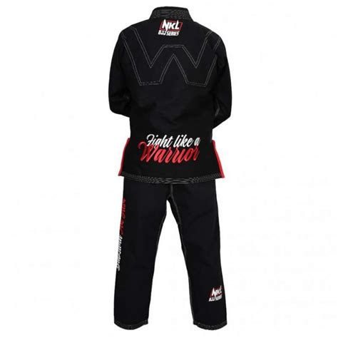 Kimono Jiu Jitsu Nkl Warrior Preto Fato De Jiu Jitsu Preto