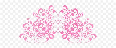 Fancy Pink Scroll Design