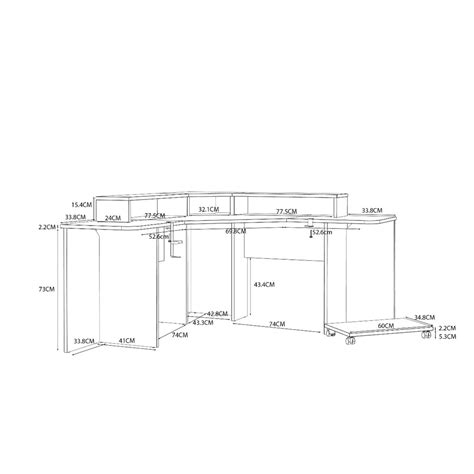 Recoil Quartz Led Corner Computer Gaming Desk Cuckooland