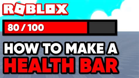 How To Make A Health Bar Gui In Roblox Studio Youtube