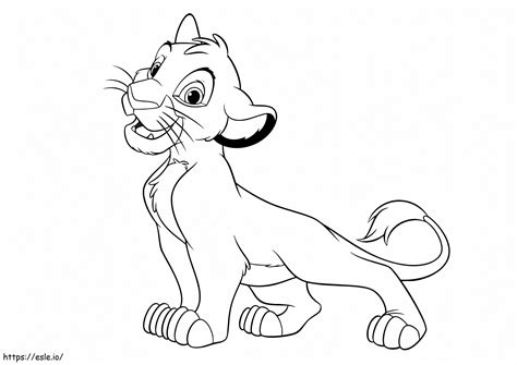 Simba Awesome coloring page