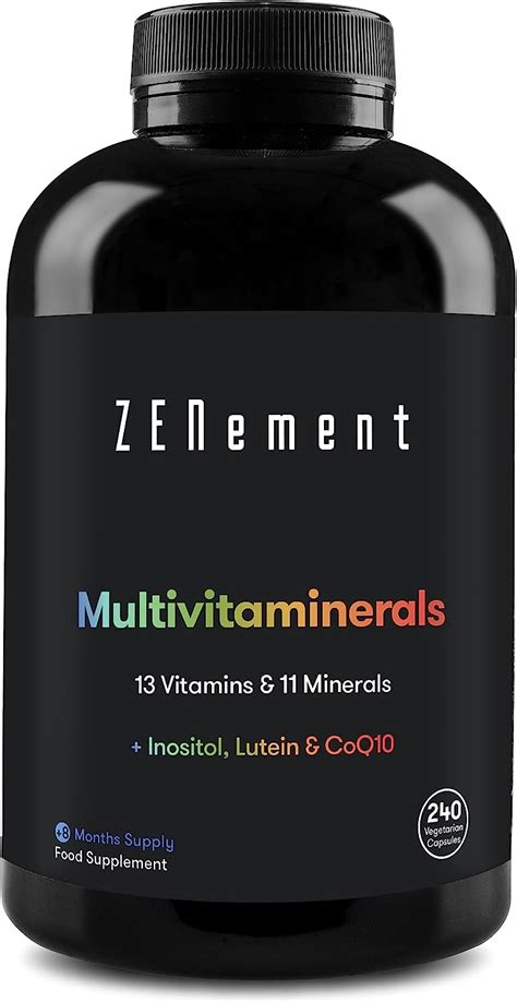 Multivitamines et Minéraux 27 Nutriments dont Zinc Vitamines A B C D3