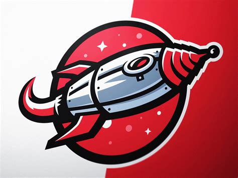 Rocketship Mascot Logo By Derrick Stratton On Dribbble Cartoon Logo