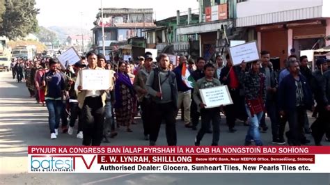 PYNJUR KA CONGRESS BAN ÏALAP PYRSHAH ÏA KA CAB HA NONGSTOIÑ BAD SOHÏONG