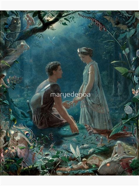 Hermia And Lysander A Midsummer Night S Dream John Simmons Poster