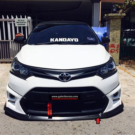 Toyota Vios V Lips Diffuser Difuser Depan Bodykit Murah Betong