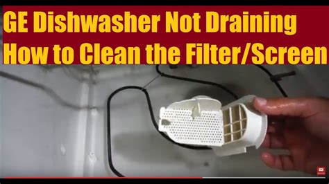 Ge Dishwasher Not Draining How To Fix Diy Youtube