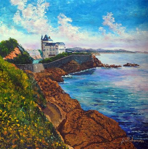 Biarritz Pays Basque Malerei Von Gyslaine Pachet Micheneau Artmajeur