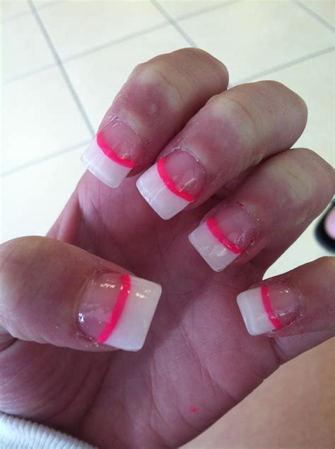 Hot Pink Line For When I Get My Nails Done Again Nails Pinterest