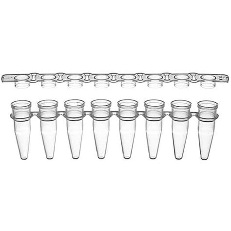 Ml Strip Pcr Tubes And Strip Optically Clear Flat Caps Novasbio