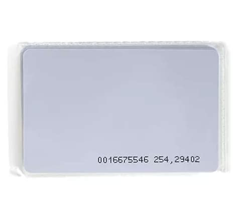 Tarjeta Rfid Control De Acceso De Proximidad 125khz Chip Pvc Paquete De