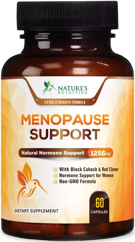 Natures Nutrition Menopause Supplements Highest Potency Hot Flash