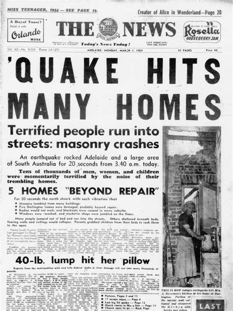 Adelaide Earthquake Scientists Say Its Only A Matter Of Time The