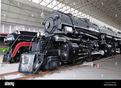 Norfolk and Western Class J 611 and Class A 1218 steam locomotives at ...