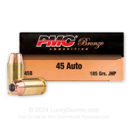 Bulk Acp Jhp Ammo For Sale Gr Jhp Ammunition By Pmc In Stock