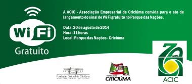 Acic Disponibiliza Wi Fi Gratuito No Parque Das Na Es Not Cias