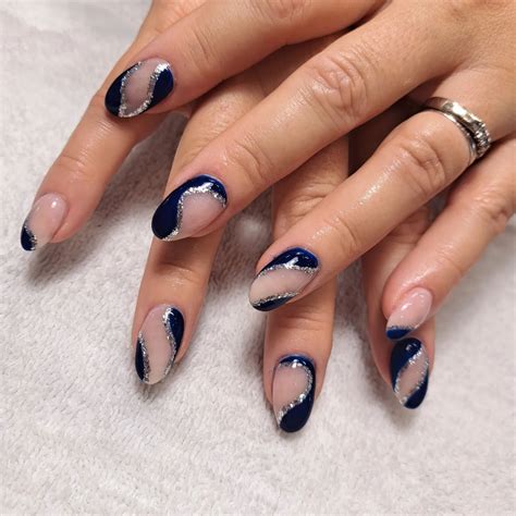 Navy Blue And Silver Nails Designs To Copy Nail Designs Daily