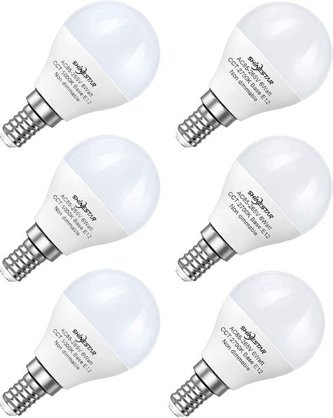 Shinestar Pack A E Ceiling Fan Led Light Bulbs Watt Equivalent