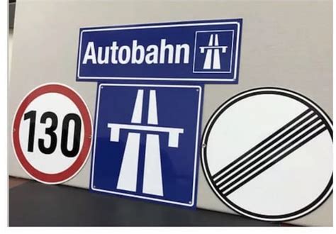 No Speed Limit Sign Autobahn