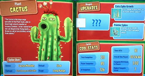 Plants vs Zombies Garden Warfare: Cactus Guide | Plants vs. Zombies ...