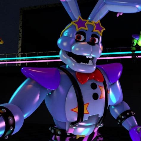 an animated rabbit is standing in the middle of a dance floor with ...