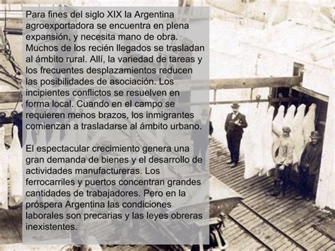 Origen Del Movimiento Obrero En Argentina