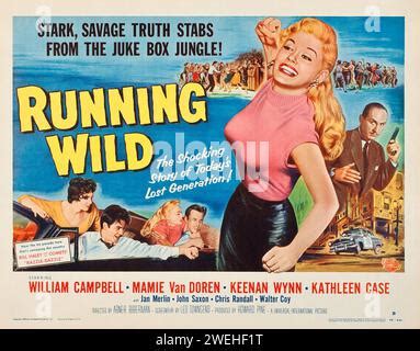 1950s movie poster - Running Wild (Universal International, 1955 ...