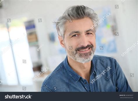 Portrait Smiling Mature Teacher Class Stock Photo Shutterstock