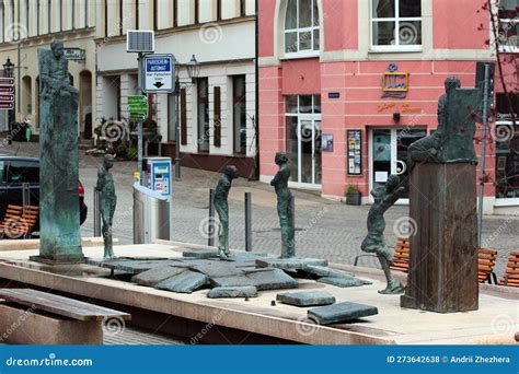 Plauen Germany March King Albert Fountain On The Altmarkt