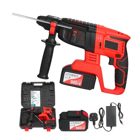 21v Brushless Cordless Rotary Hammer Drill 1 Inch Sds Plus Variable