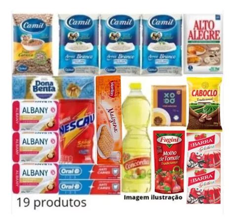 Cesta B Sica Completa Alimentos Higiene Produtos Qualidade Mercadolivre