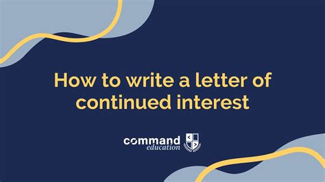 Letter Of Continued Interest Template