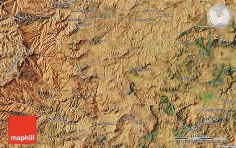 Satellite Map Of Impendle