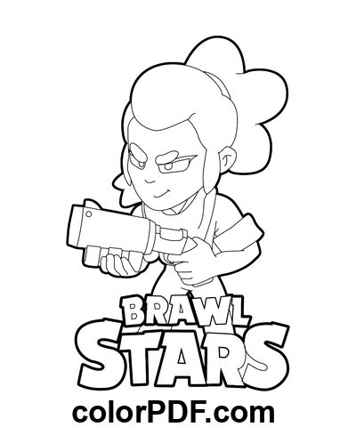 Shelly Brawl Stars Oyunu Pdf De Boyama Sayfalar Ve Kitaplar