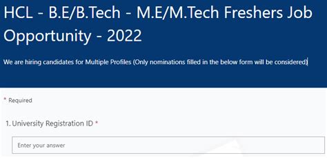 HCL Off Campus Recruitment Drive for freshers 2022 Batch-registration link[last date: ASAP ...
