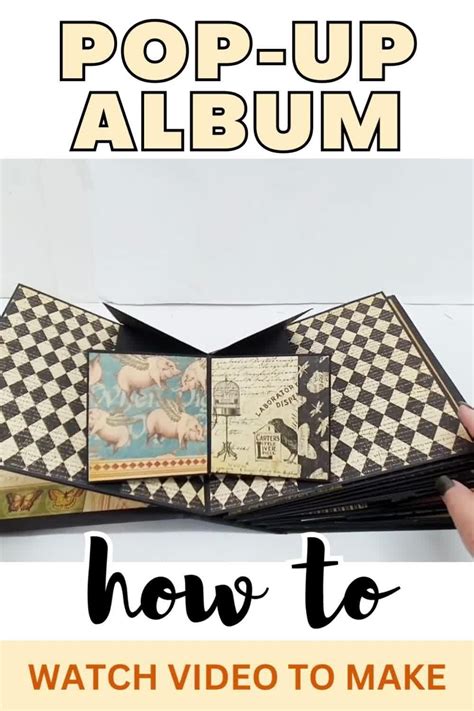 Vintage Scrapbook Mini Album Tutorial Catch Of The Day Pdf Video Artofit