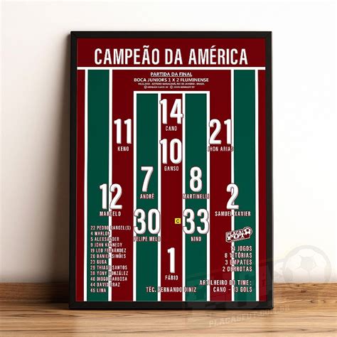 Quadro Escala O Final Campe O Da Am Rica Placasfut Itens