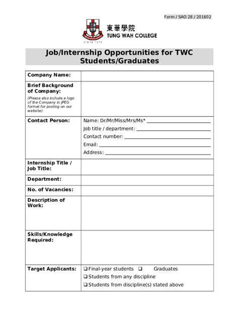 Texas Internship Challenge Texas Workforce Commission Doc Template