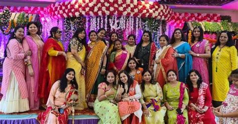 Women Of Marwari Society Celebrated Teej Festival मारवाड़ी समाज की