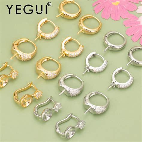 YEGUI MC79 Accesorios de joyería chapados en oro de 18k sin níquel