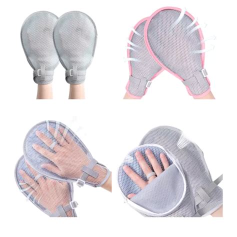 Bed Restraints Dementia Gloves Safety Hand Control Mitts Medical