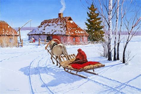 Зима крестьянин торжествует... Картинки и рисунки для детей.