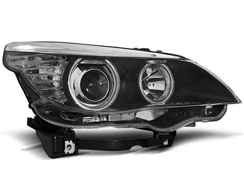 Paire De Feux Phares Bmw Serie E E Angel Eyes Ccfl Noir