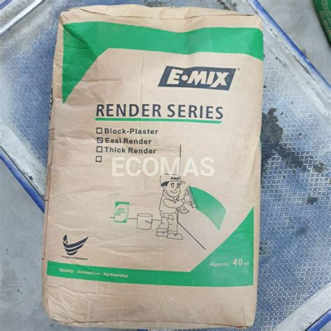 EMIX EASI RENDER 09 1KG REPACKED Grey Color Pre Mixed Cement Render