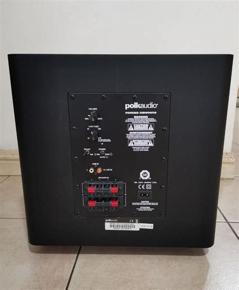 Polk Audio Psw Inch Powered Subwoofer Single Black Audio