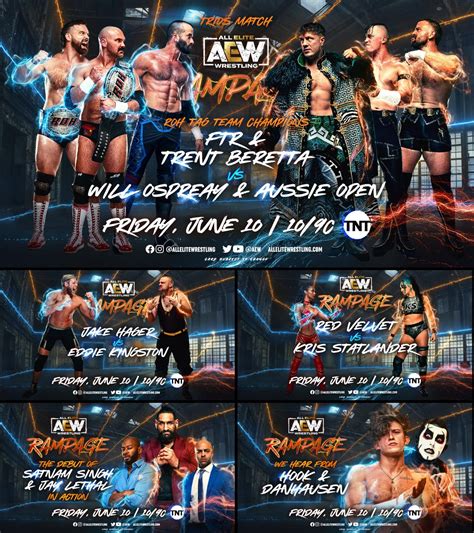 Card For Tonight S Tomorrow S Aew Rampage Aewofficial