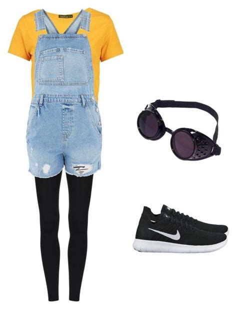 "minion costume" by madisenharris on Polyvore featuring Boohoo, Topshop ...