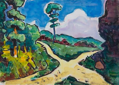 Schmidt Rottluff Karl Kreuzweg Am Taunus 1963 Galerie Paffrath