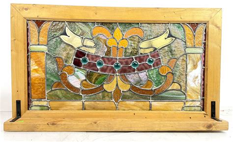 Lot Stained Glass Window Panel Sun Catcher